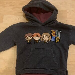 Harry Potter Gray Hoodie with Harry, Ron, and Hermione, size 3T
